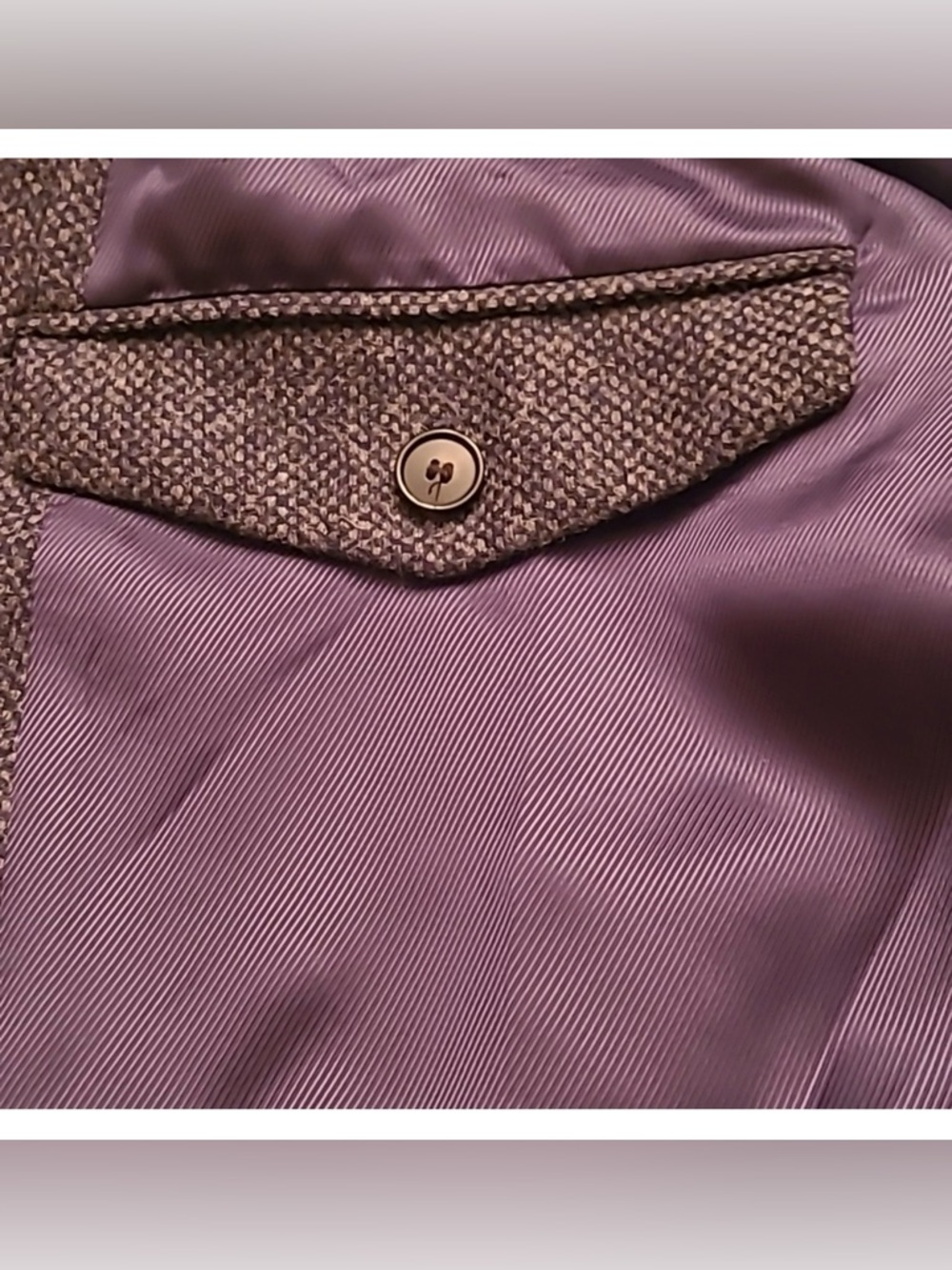 Fursac Wool tweed charcoal Gray Blazer - Picture 10 of 15